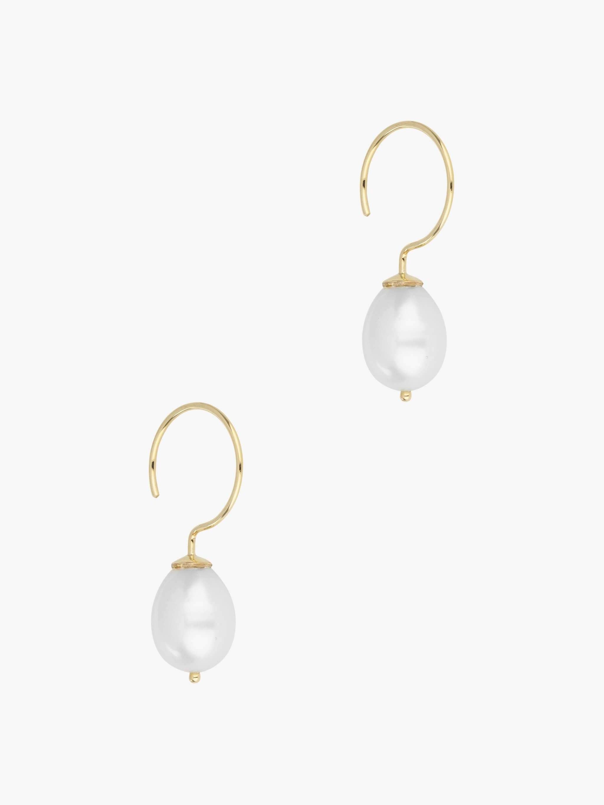 Pearl Hoop Earrings
