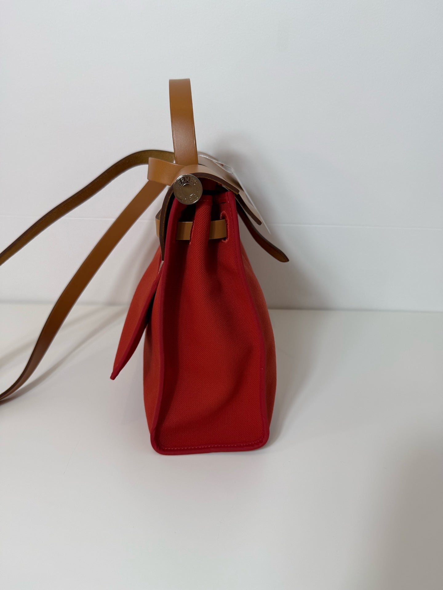 Hermes herbag 红色 31银扣 锁钥匙全 A刻 成色好 很新