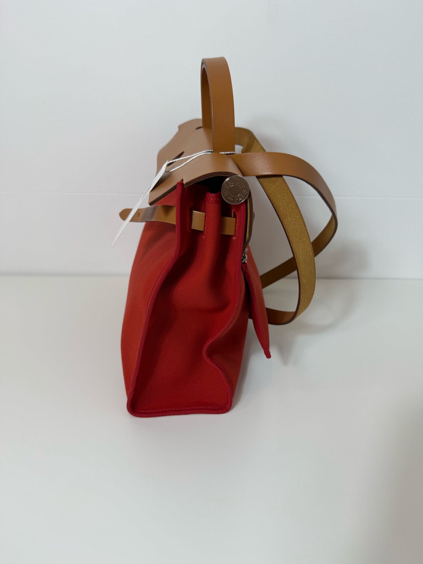 Hermes herbag 红色 31银扣 锁钥匙全 A刻 成色好 很新