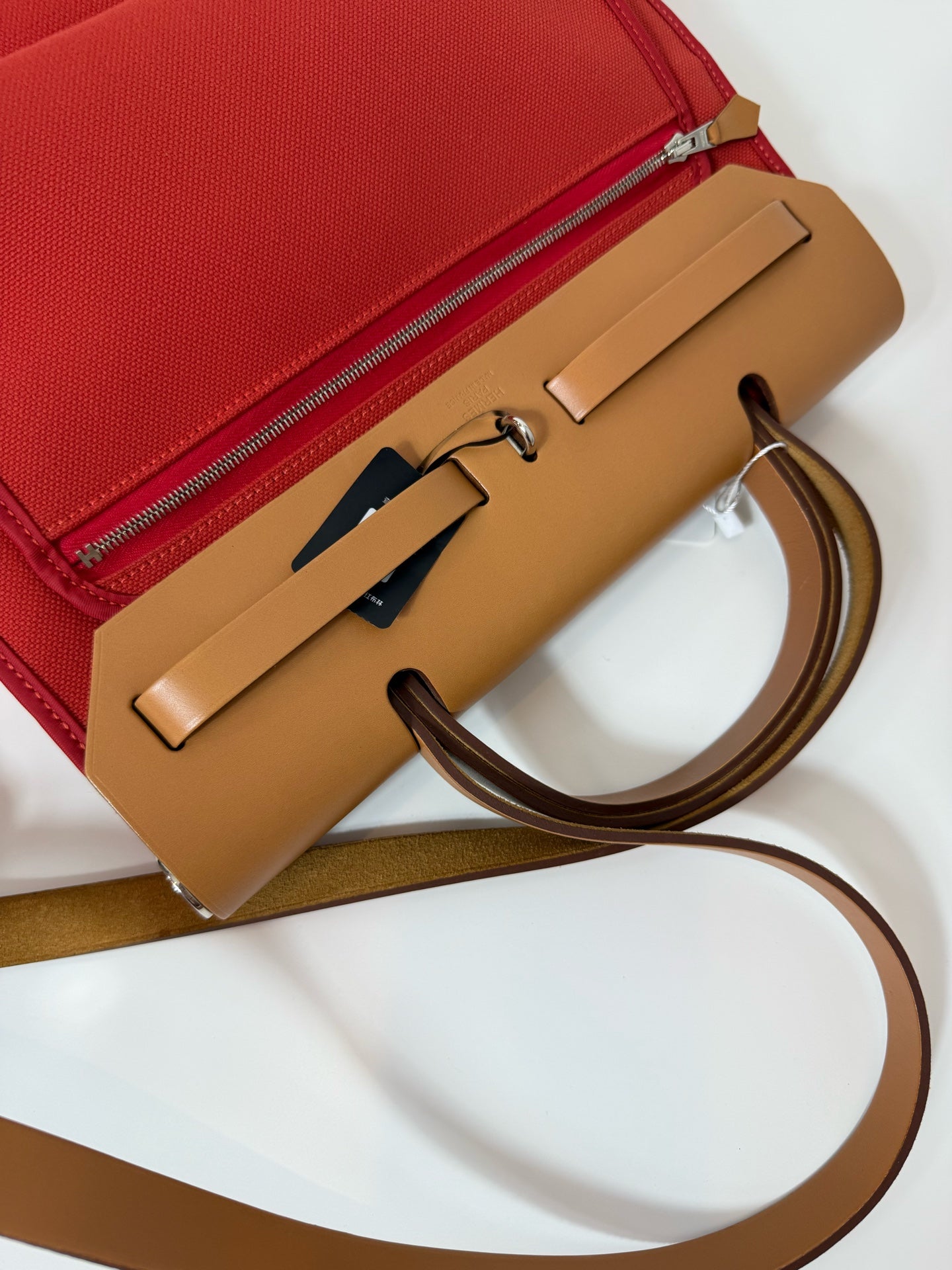 Hermes herbag 红色 31银扣 锁钥匙全 A刻 成色好 很新