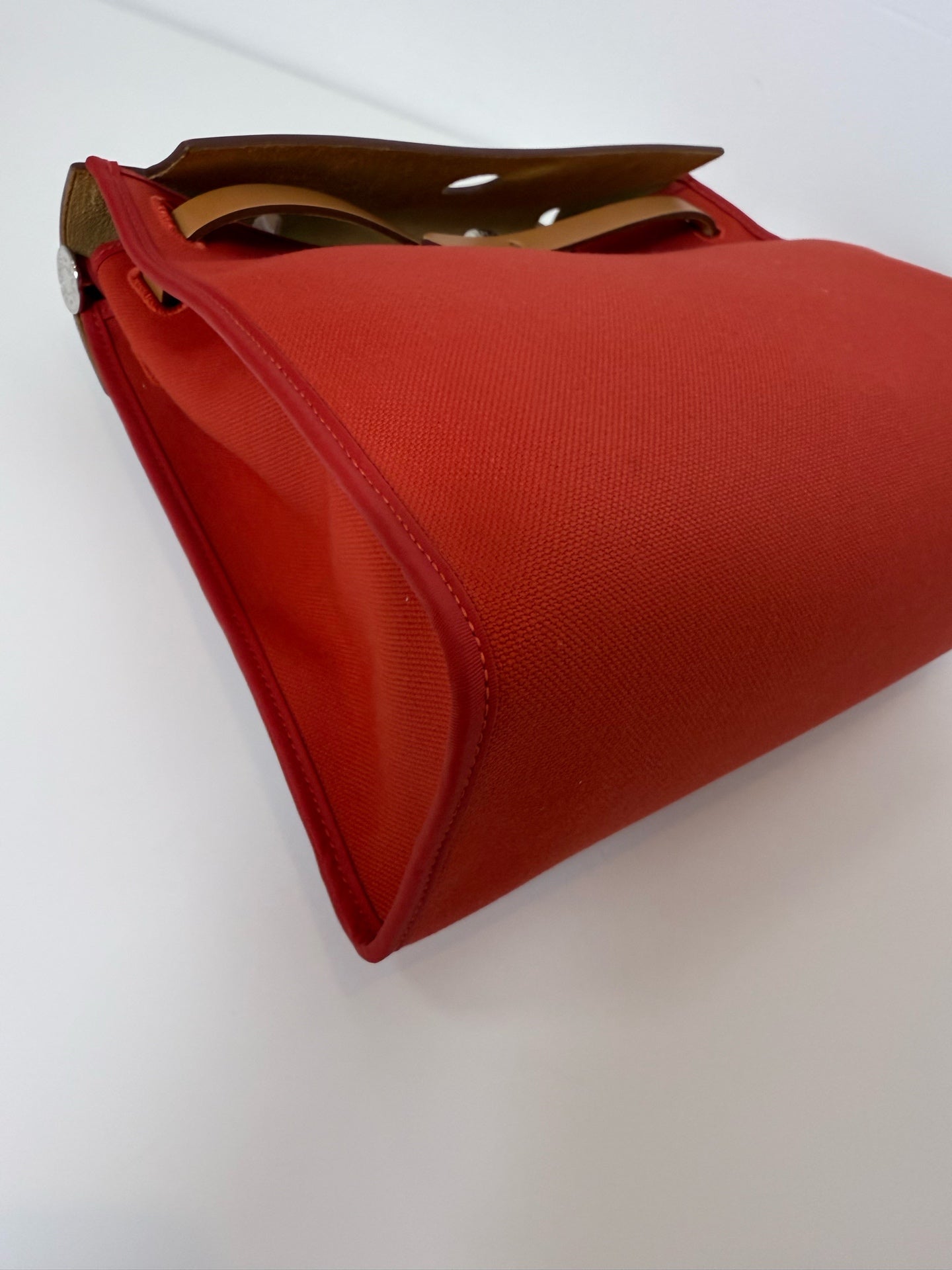 Hermes herbag 红色 31银扣 锁钥匙全 A刻 成色好 很新