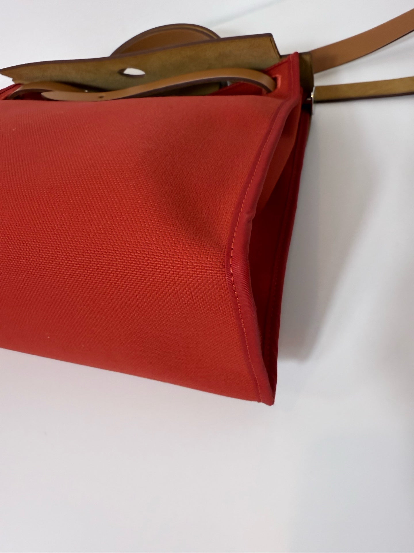 Hermes herbag 红色 31银扣 锁钥匙全 A刻 成色好 很新