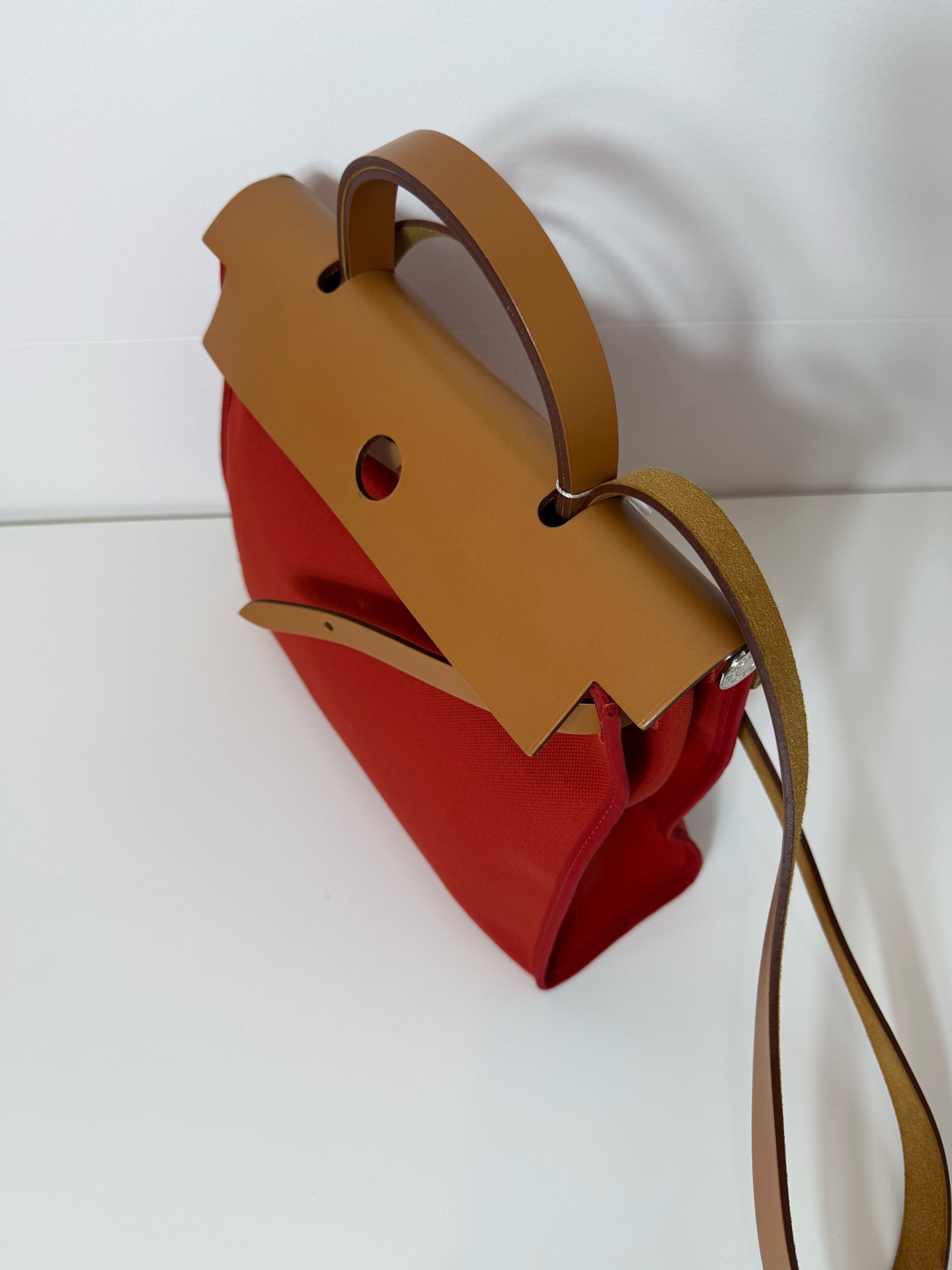 Hermes herbag 红色 31银扣 锁钥匙全 A刻 成色好 很新