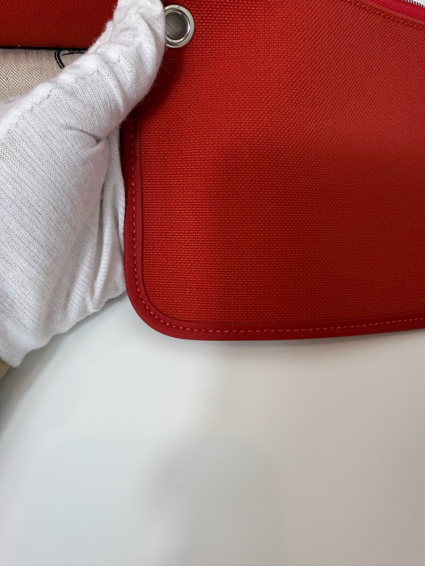 Hermes herbag 红色 31银扣 锁钥匙全 A刻 成色好 很新