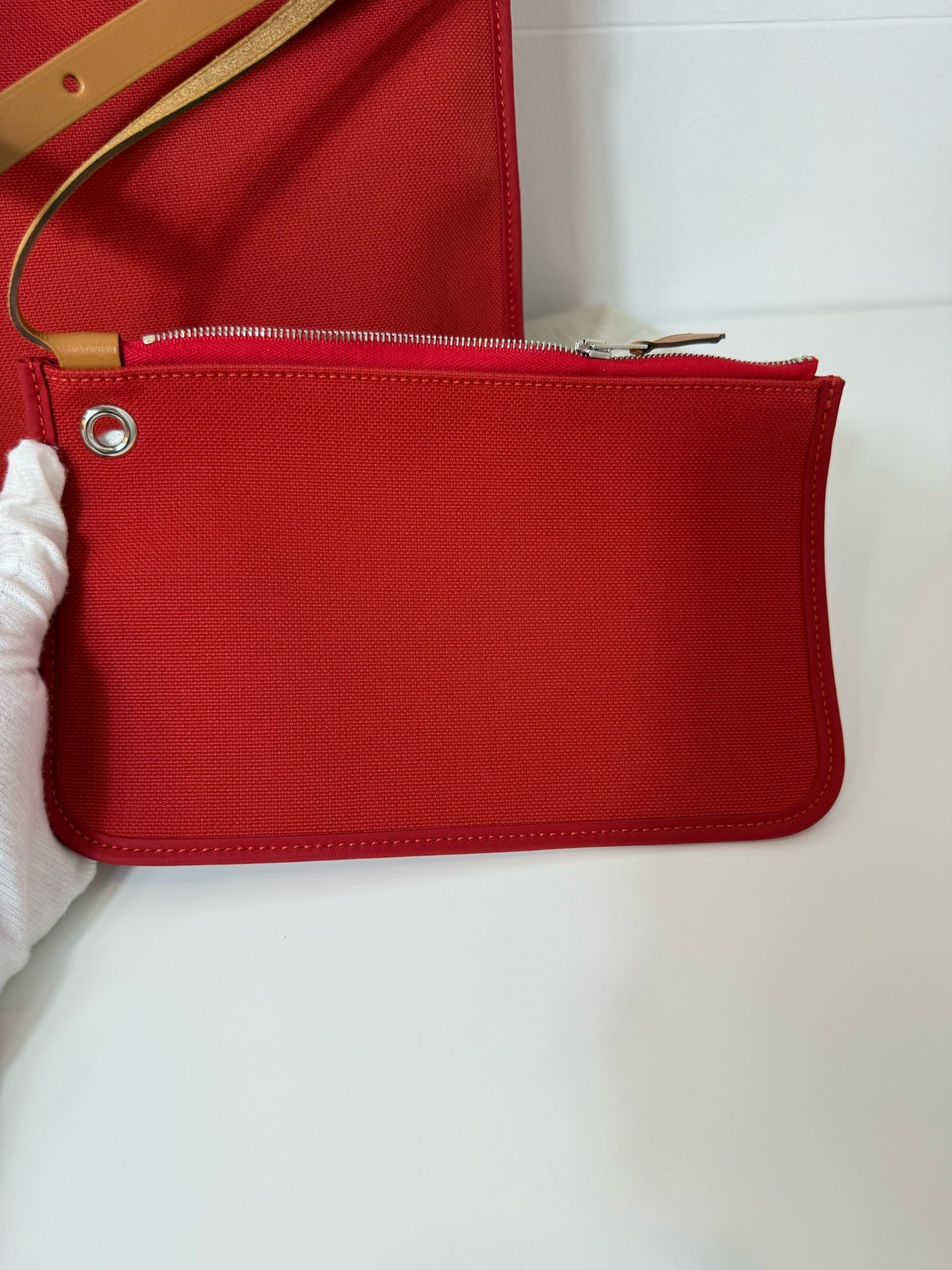 Hermes herbag 红色 31银扣 锁钥匙全 A刻 成色好 很新