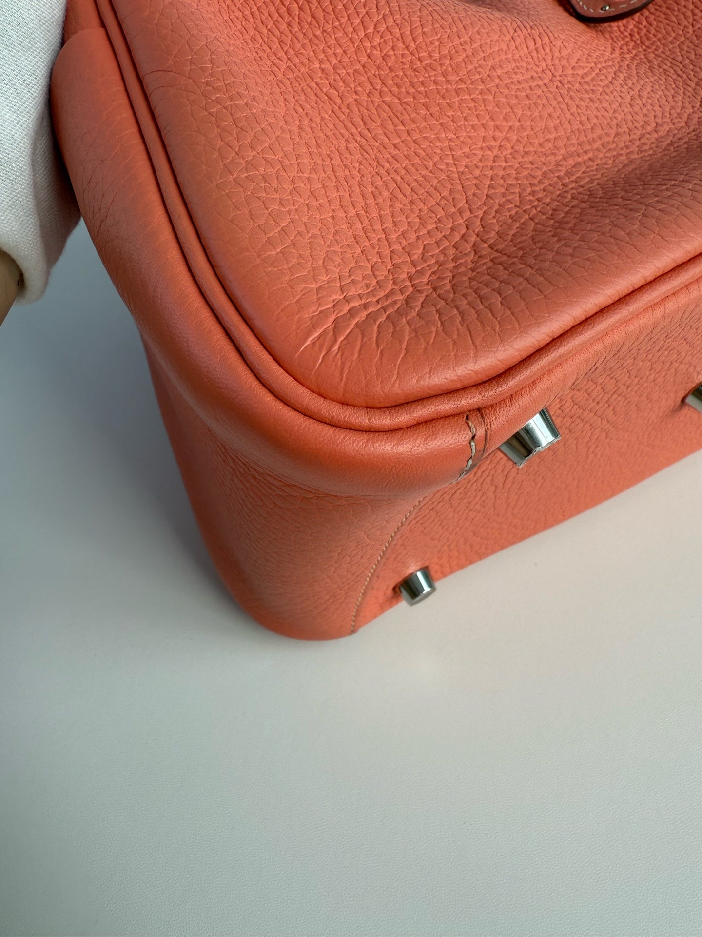 Hermes lindy26 橘色 框Q刻