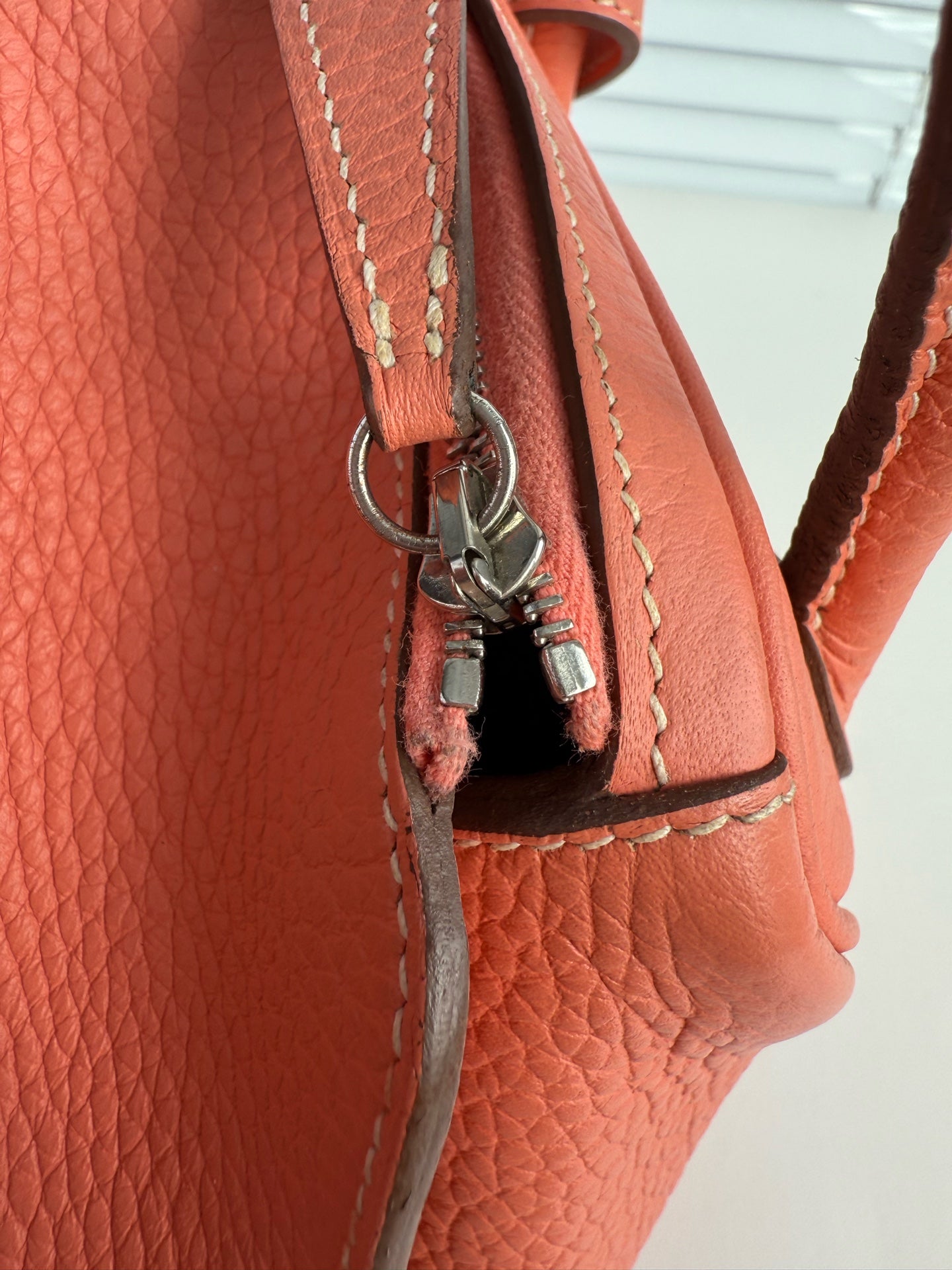 Hermes lindy26 橘色 框Q刻