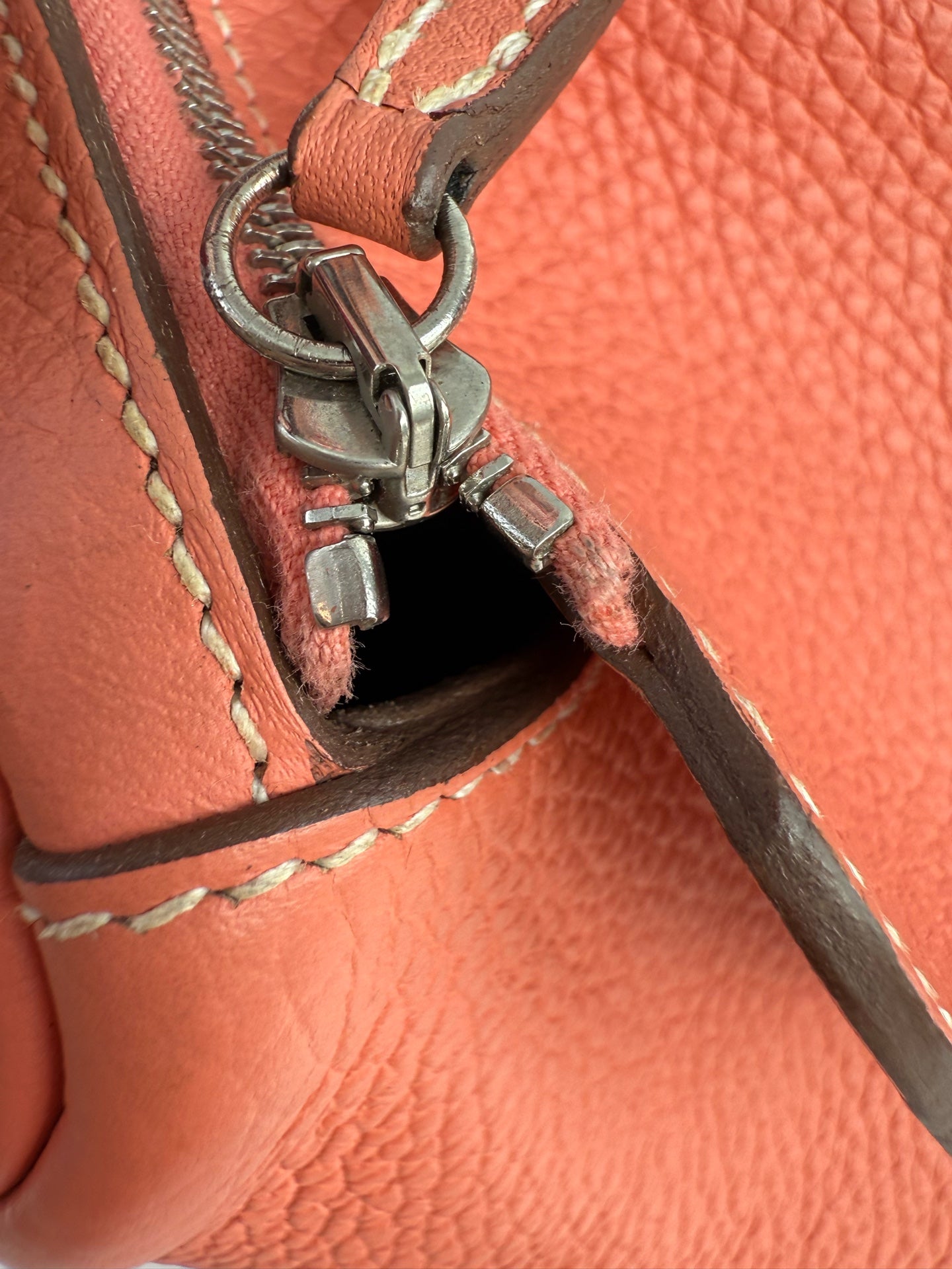 Hermes lindy26 橘色 框Q刻