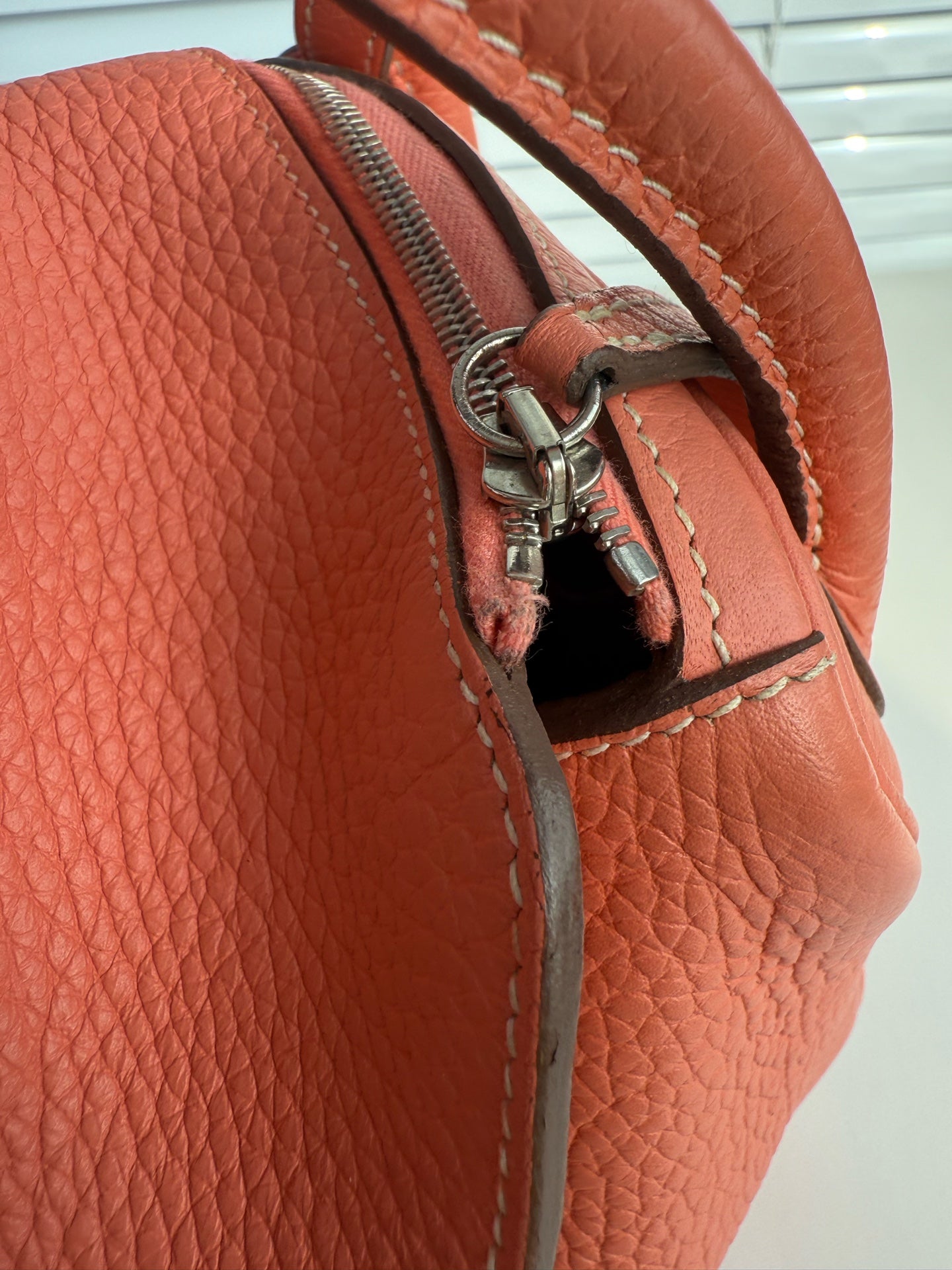 Hermes lindy26 橘色 框Q刻