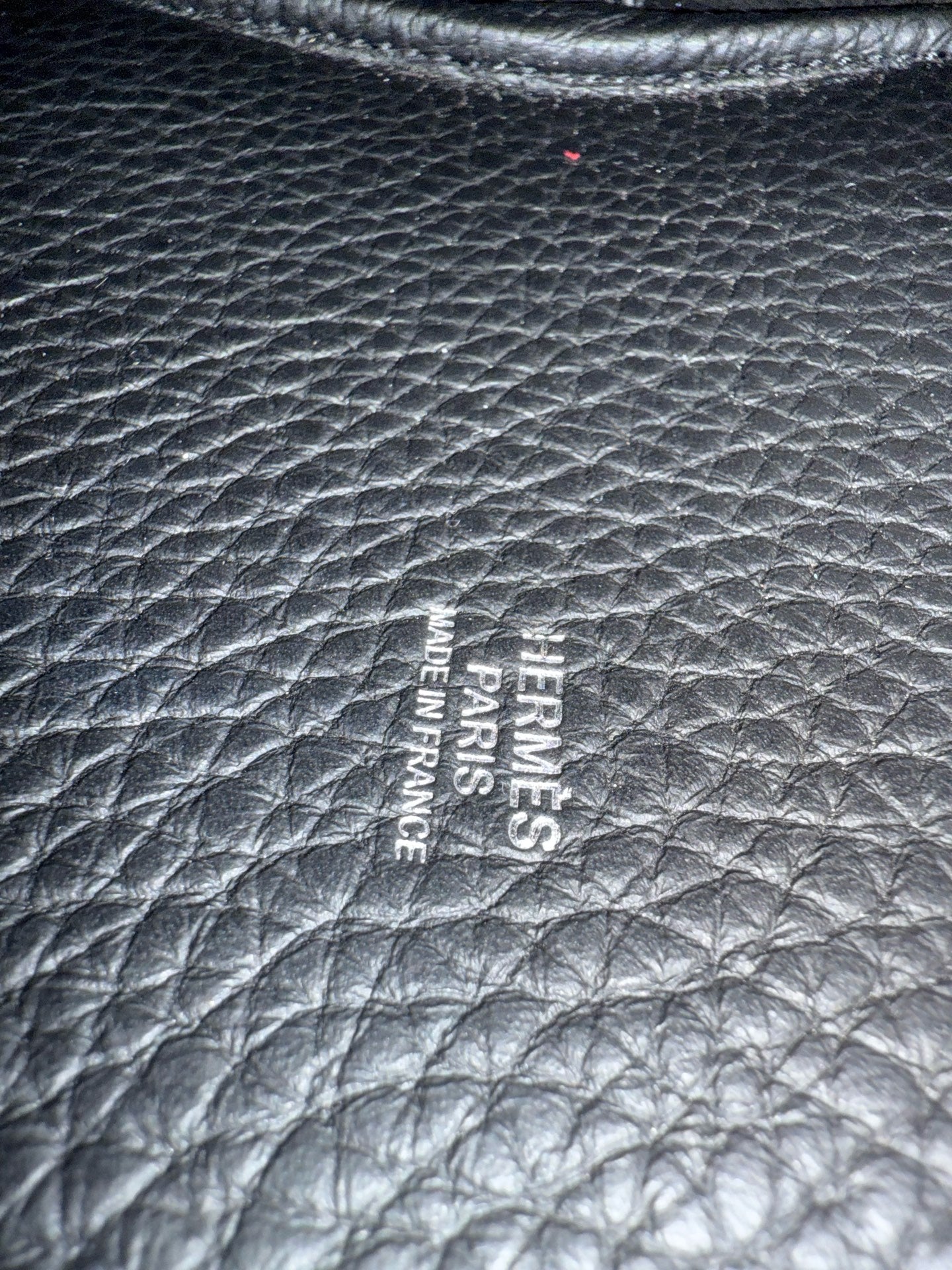 Hermes 菜篮子18黑银 c刻