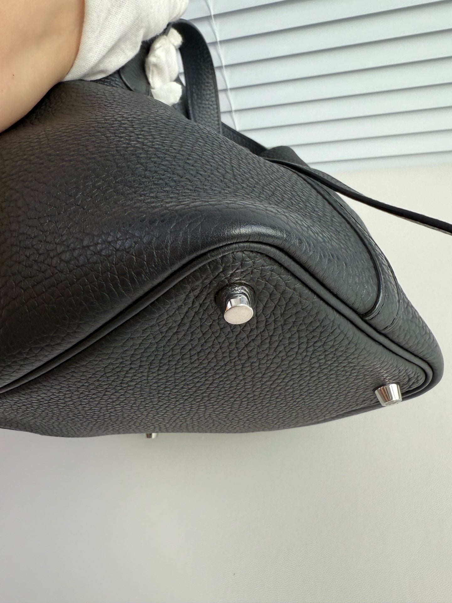 Hermes 菜篮子18黑银 c刻