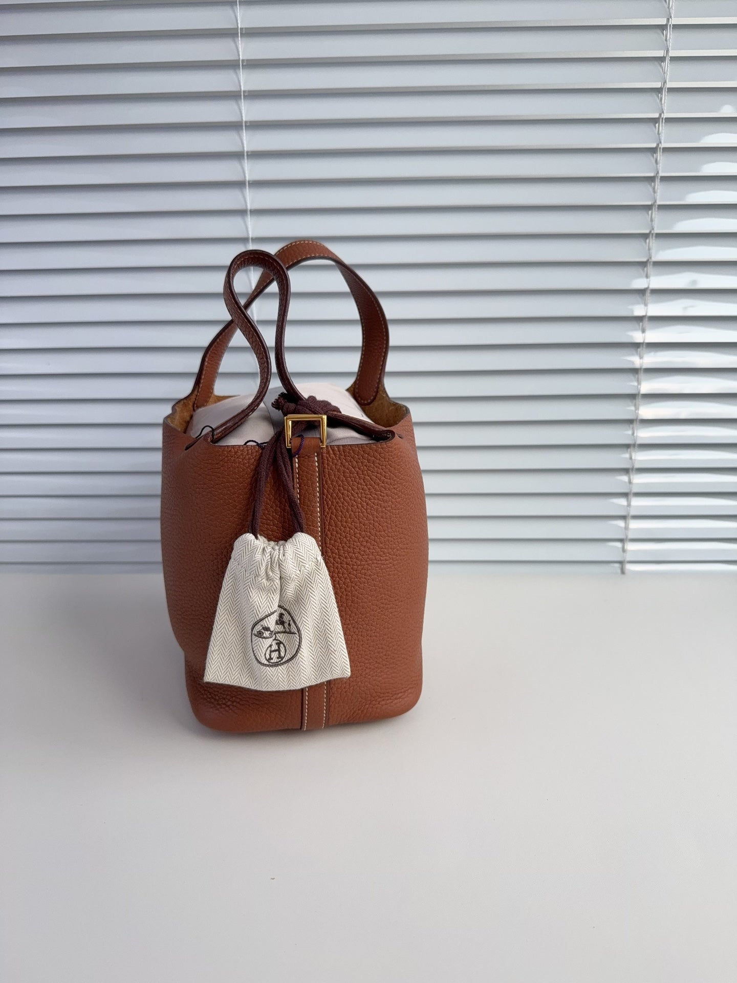 HERMES  Picotin Lock 18 D刻 金棕色 金扣