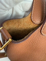 HERMES  Picotin Lock 18 D刻 金棕色 金扣