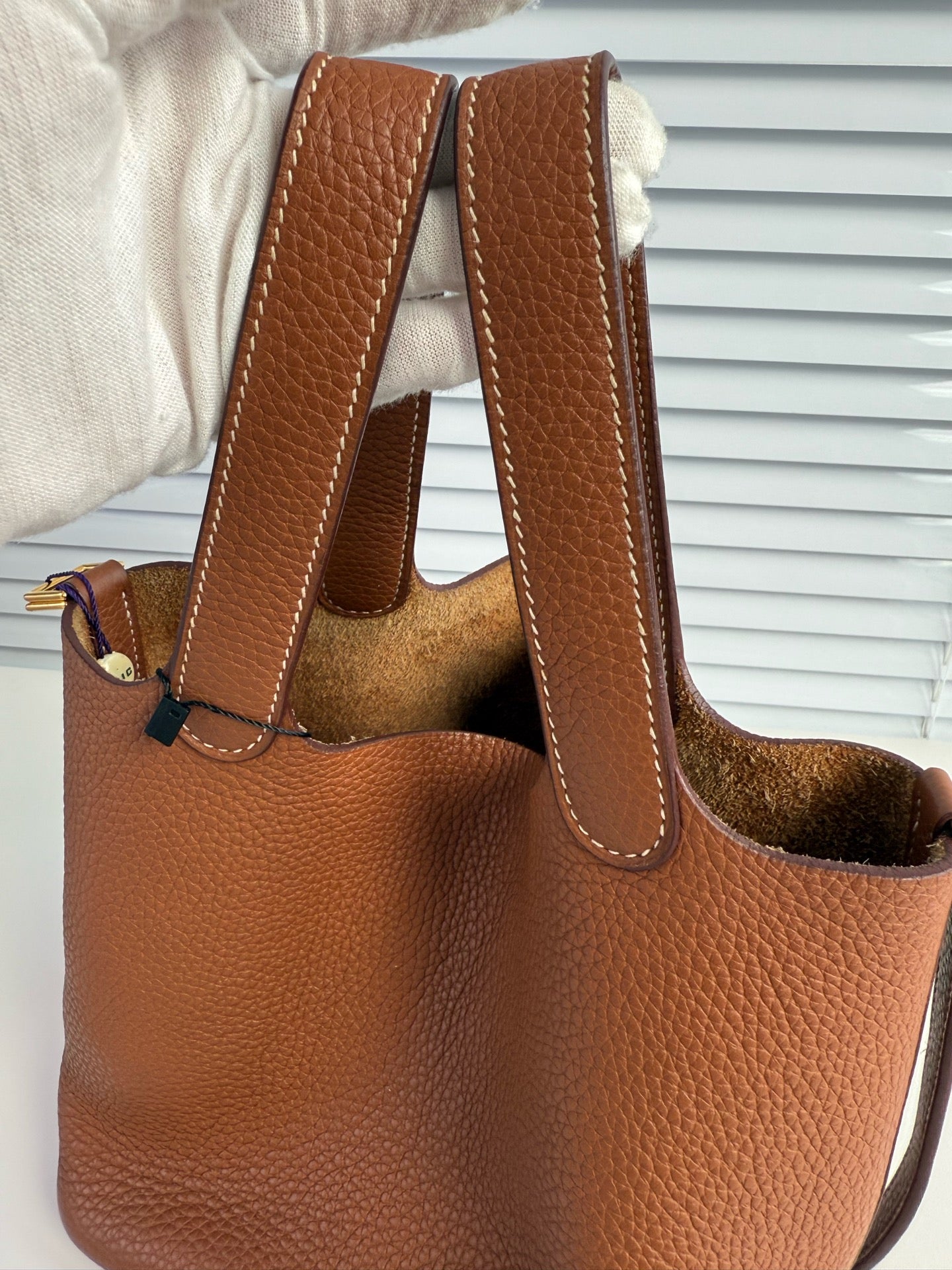 HERMES  Picotin Lock 18 D刻 金棕色 金扣