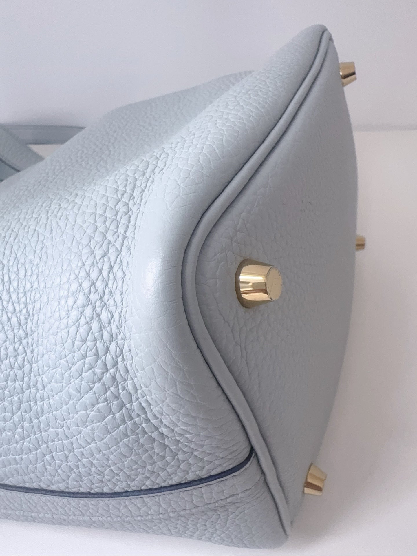 Hermes 菜篮子 圣杯蓝z刻18寸金扣