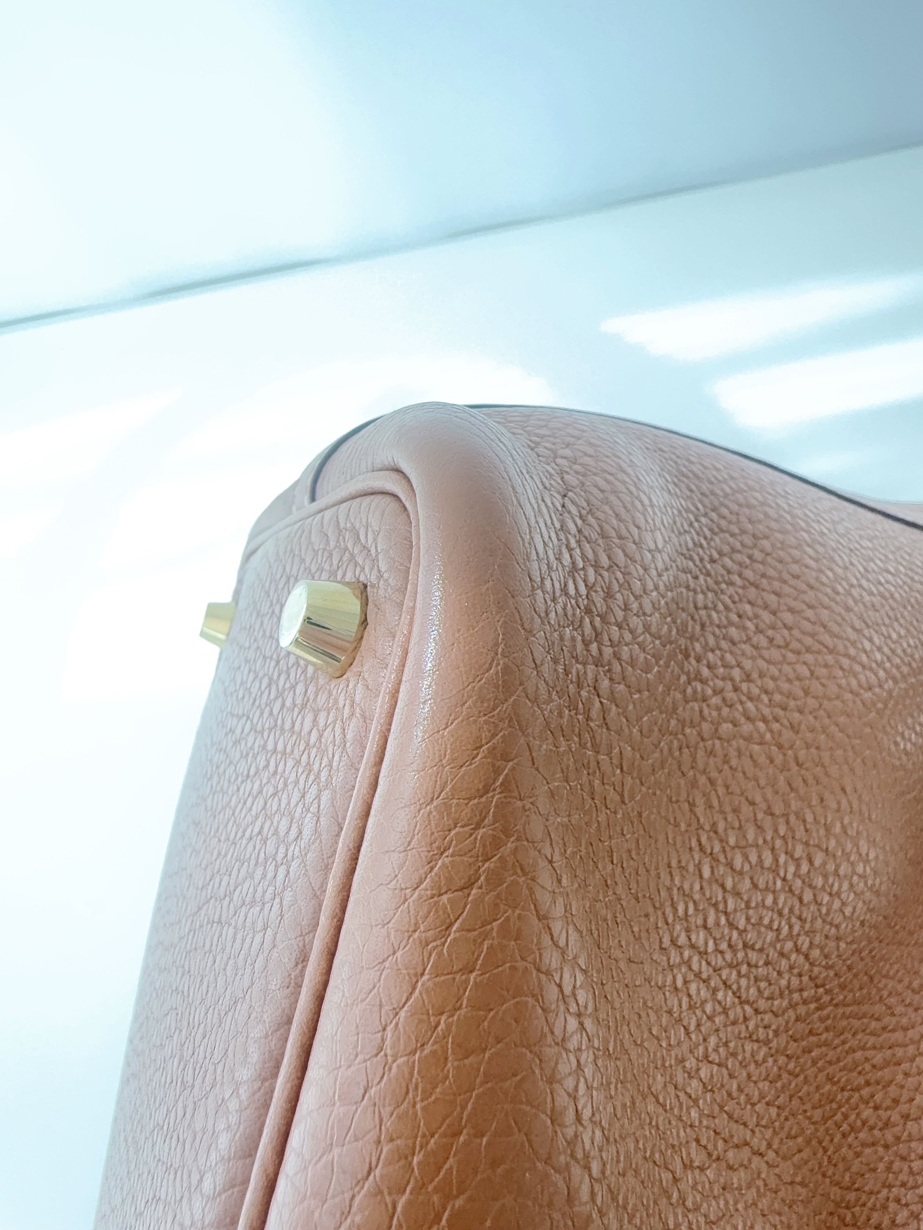 Hermes 菜篮子金棕18 c刻金扣