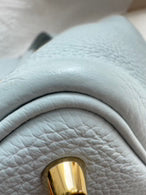 Hermes 菜篮子 圣杯蓝z刻18寸金扣