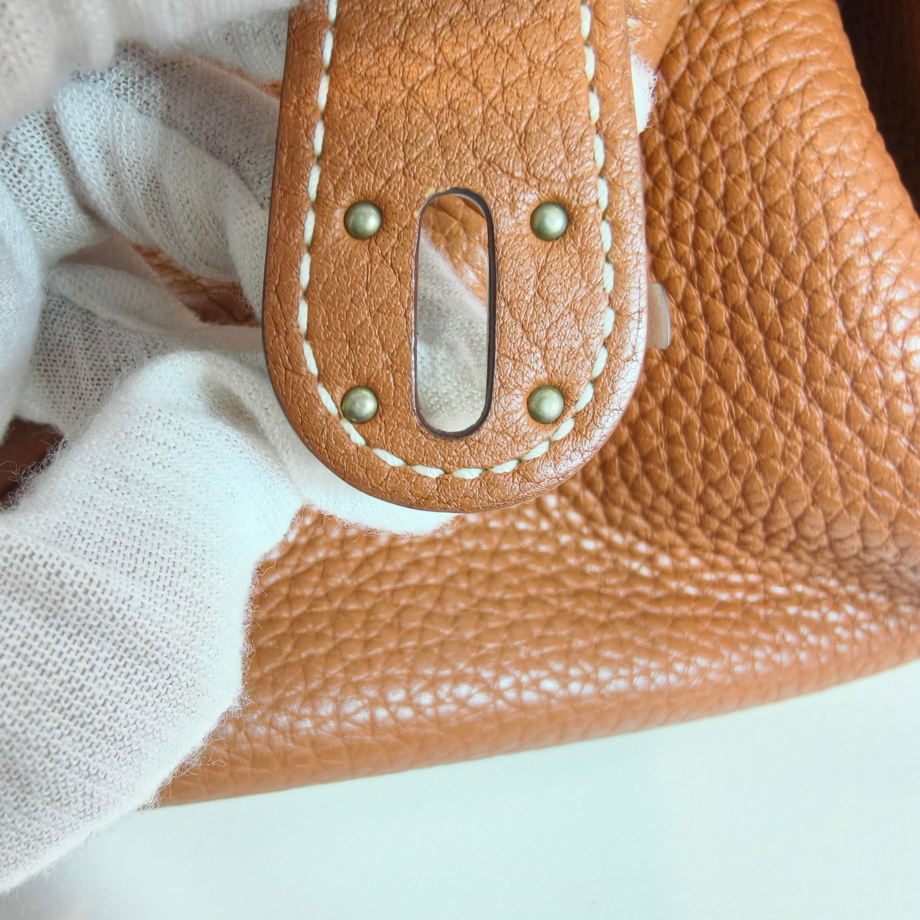 Hermes lindy30 金棕色银扣TC牛皮 T刻 2015 年