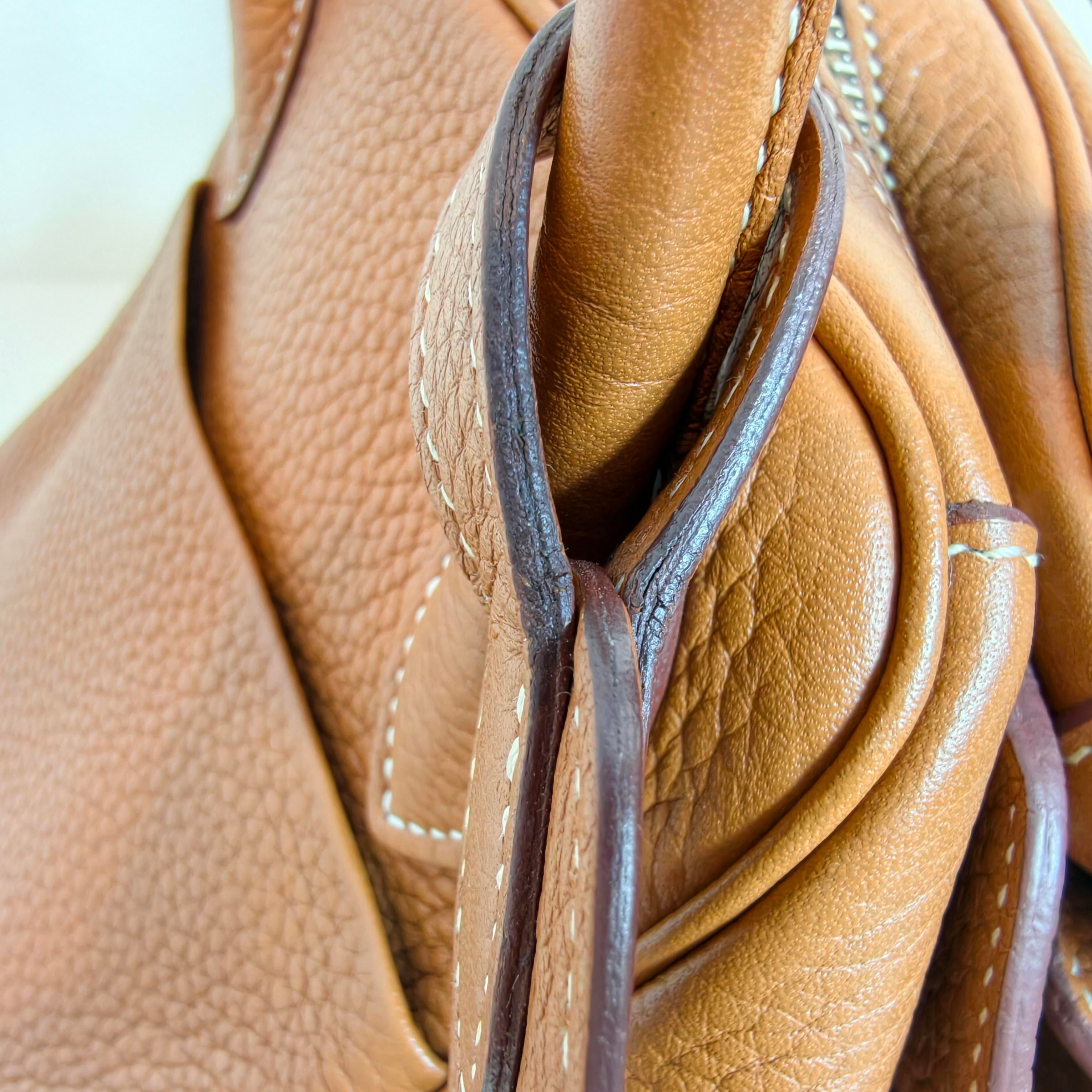 Hermes lindy30 金棕色银扣TC牛皮 T刻 2015 年