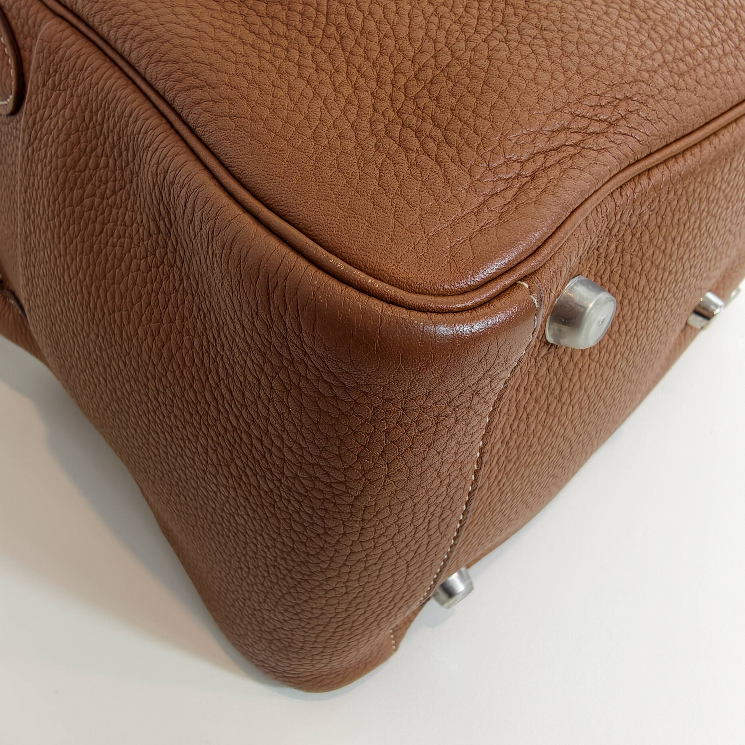 Hermes lindy30 金棕色银扣TC牛皮 T刻 2015 年