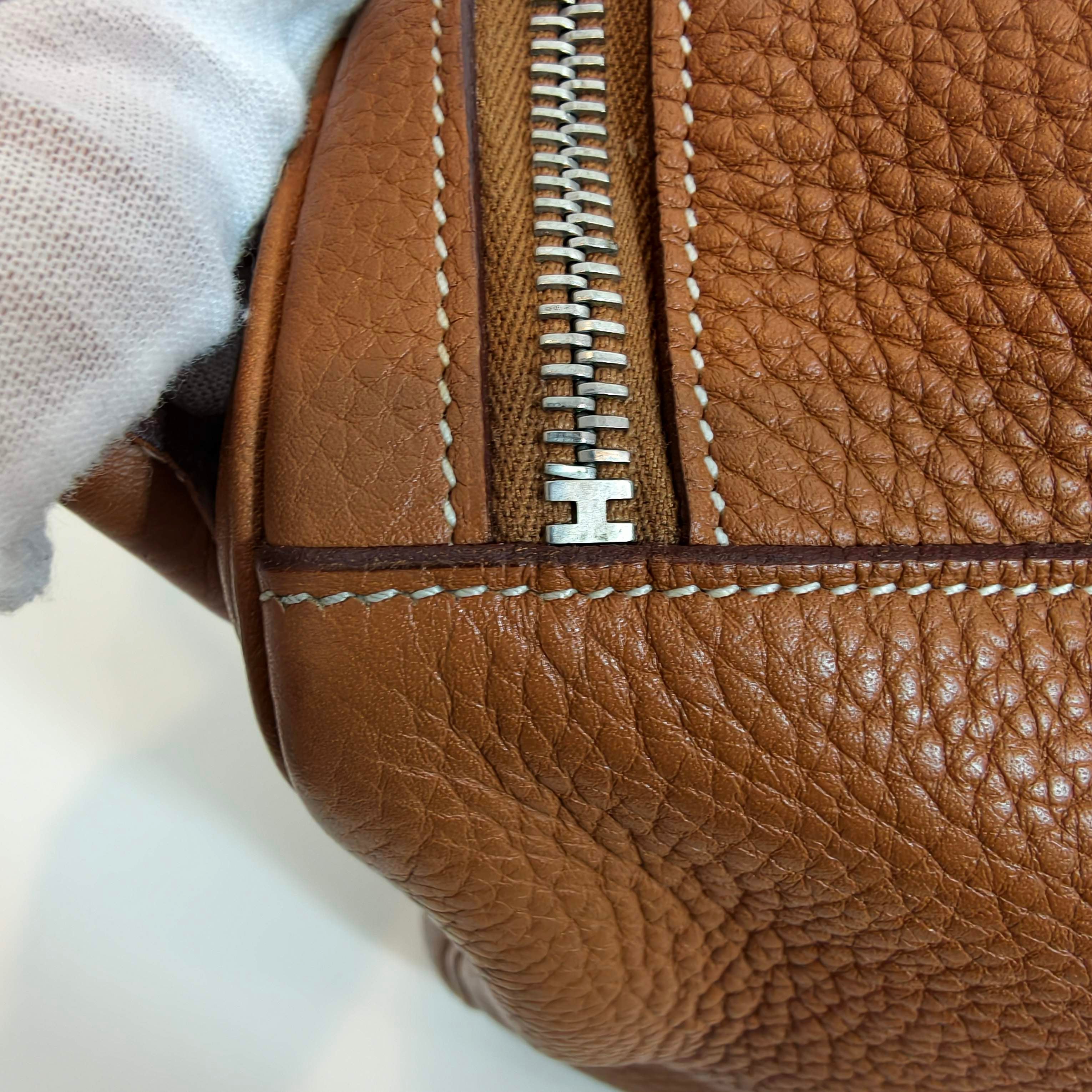 Hermes lindy30 金棕色银扣TC牛皮 T刻 2015 年