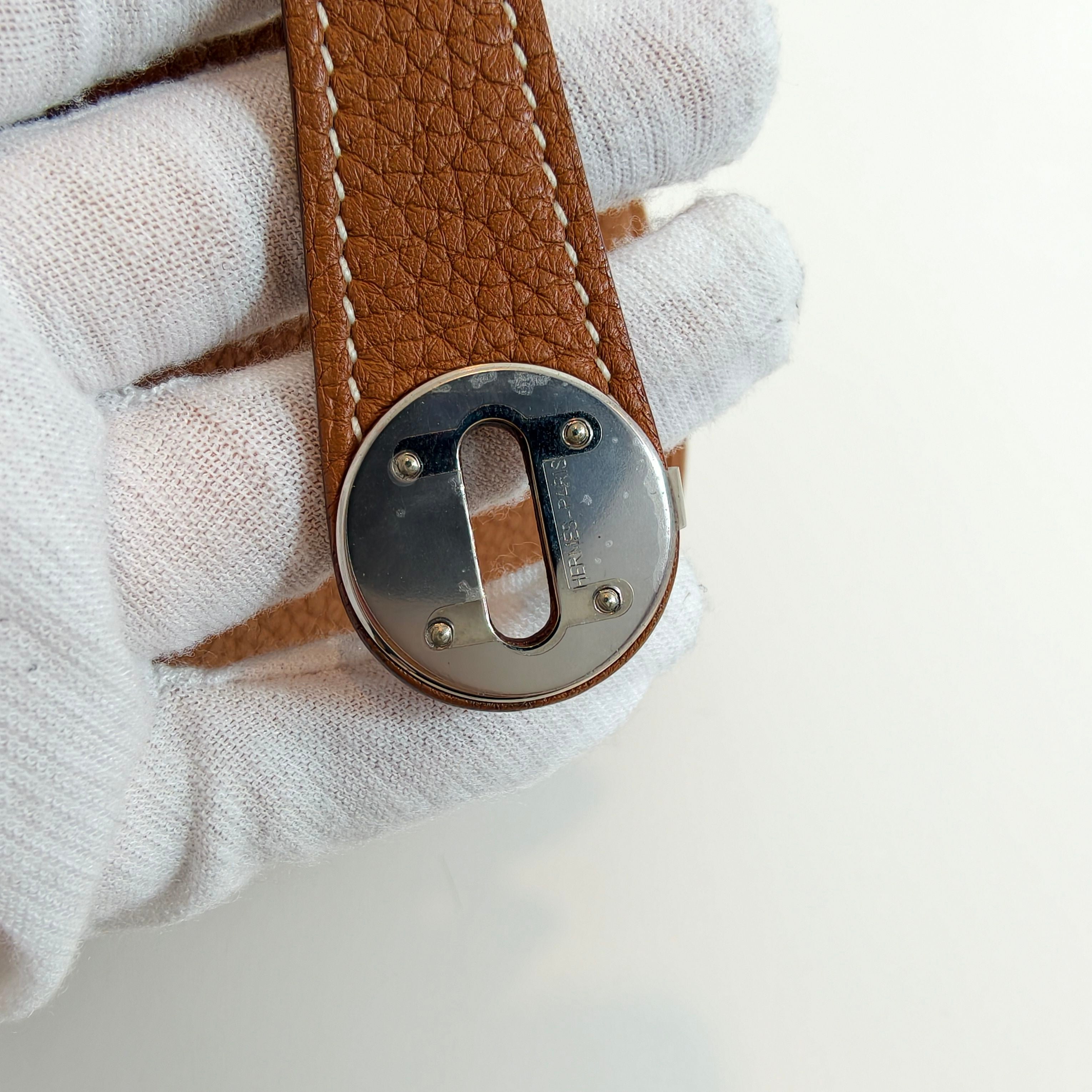 Hermes lindy30 金棕色银扣TC牛皮 T刻 2015 年