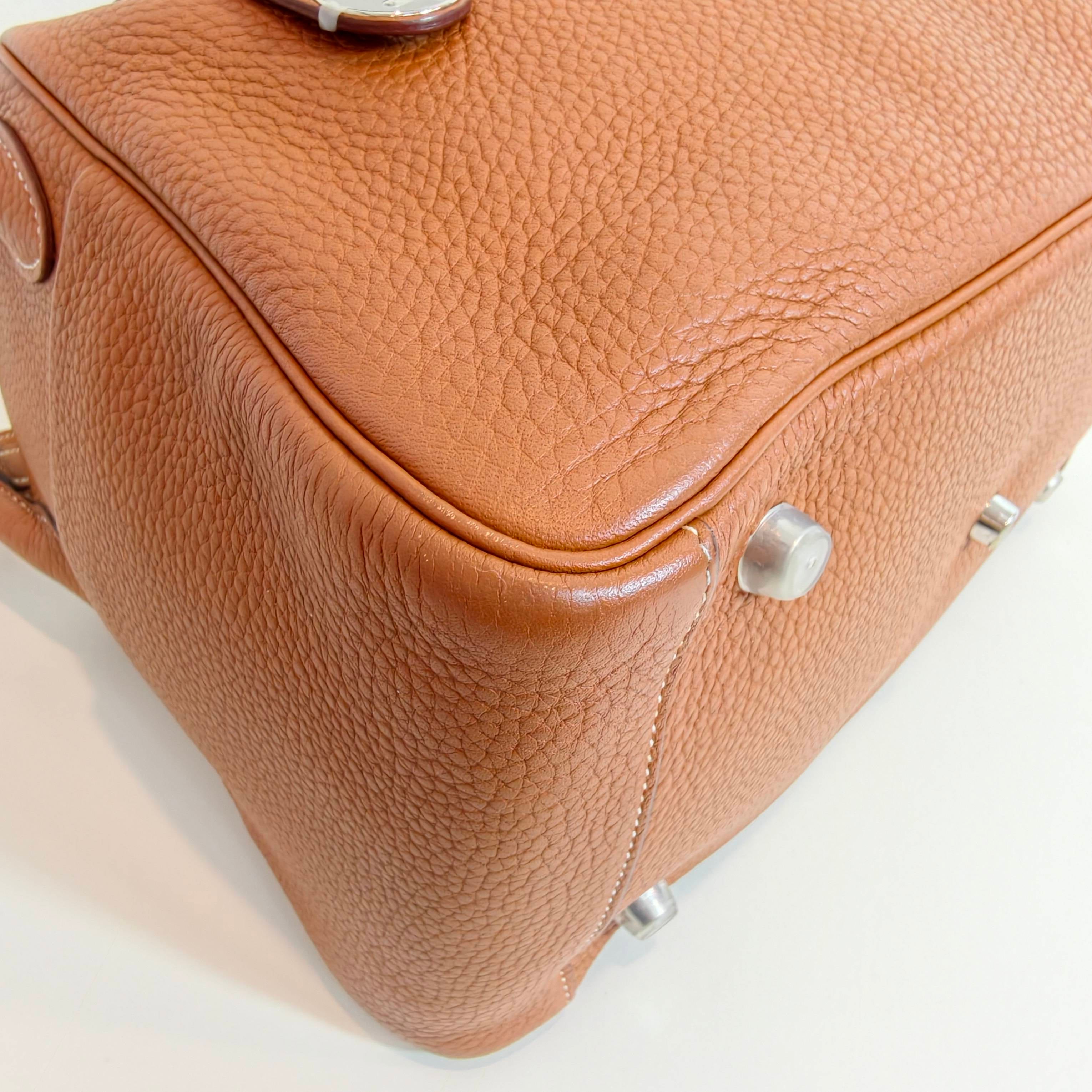 Hermes lindy30 金棕色银扣TC牛皮 T刻 2015 年