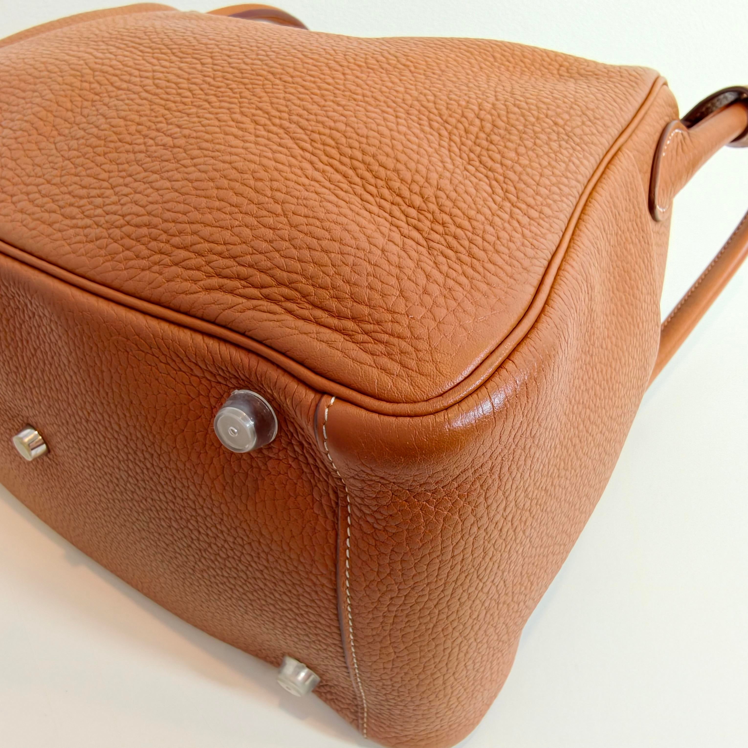 Hermes lindy30 金棕色银扣TC牛皮 T刻 2015 年