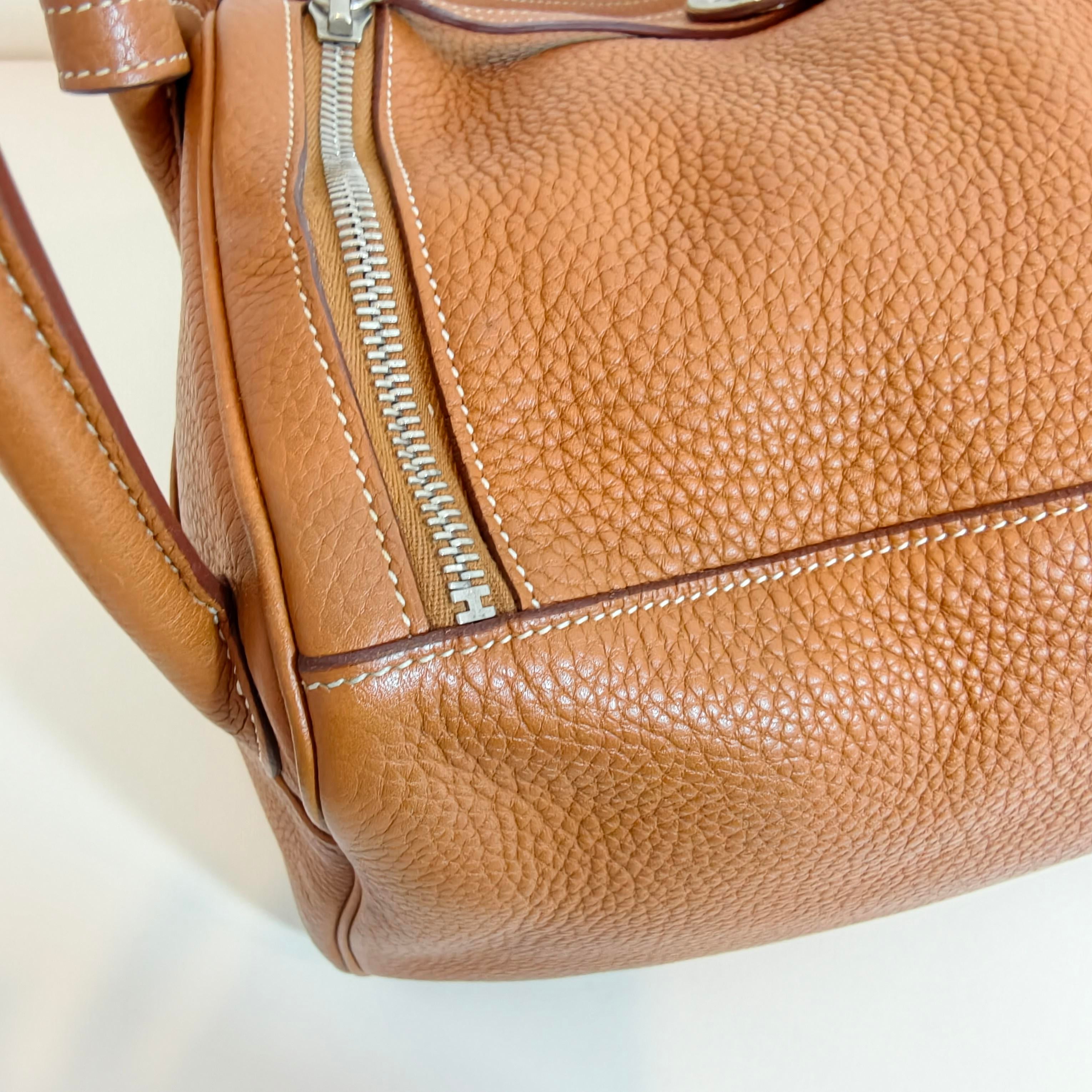 Hermes lindy30 金棕色银扣TC牛皮 T刻 2015 年