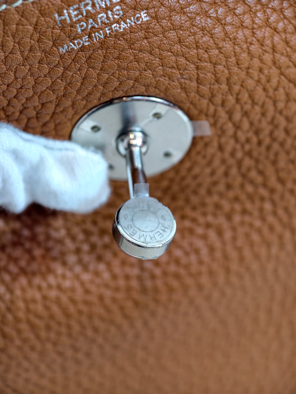 Hermes lindy30 金棕色银扣TC牛皮 T刻 2015 年