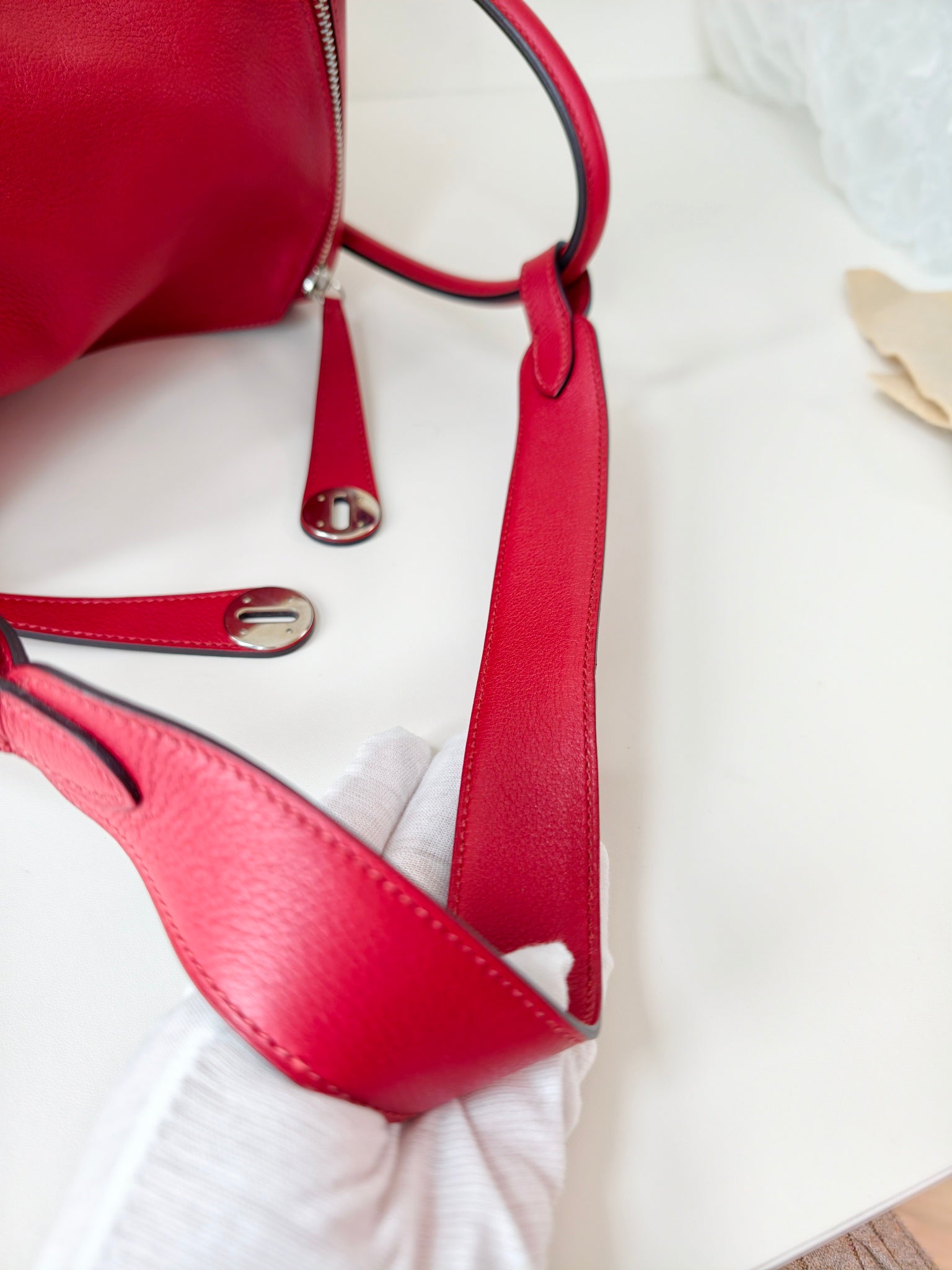 Hermes lindy 30 红色 X刻 年份:2016年 97新