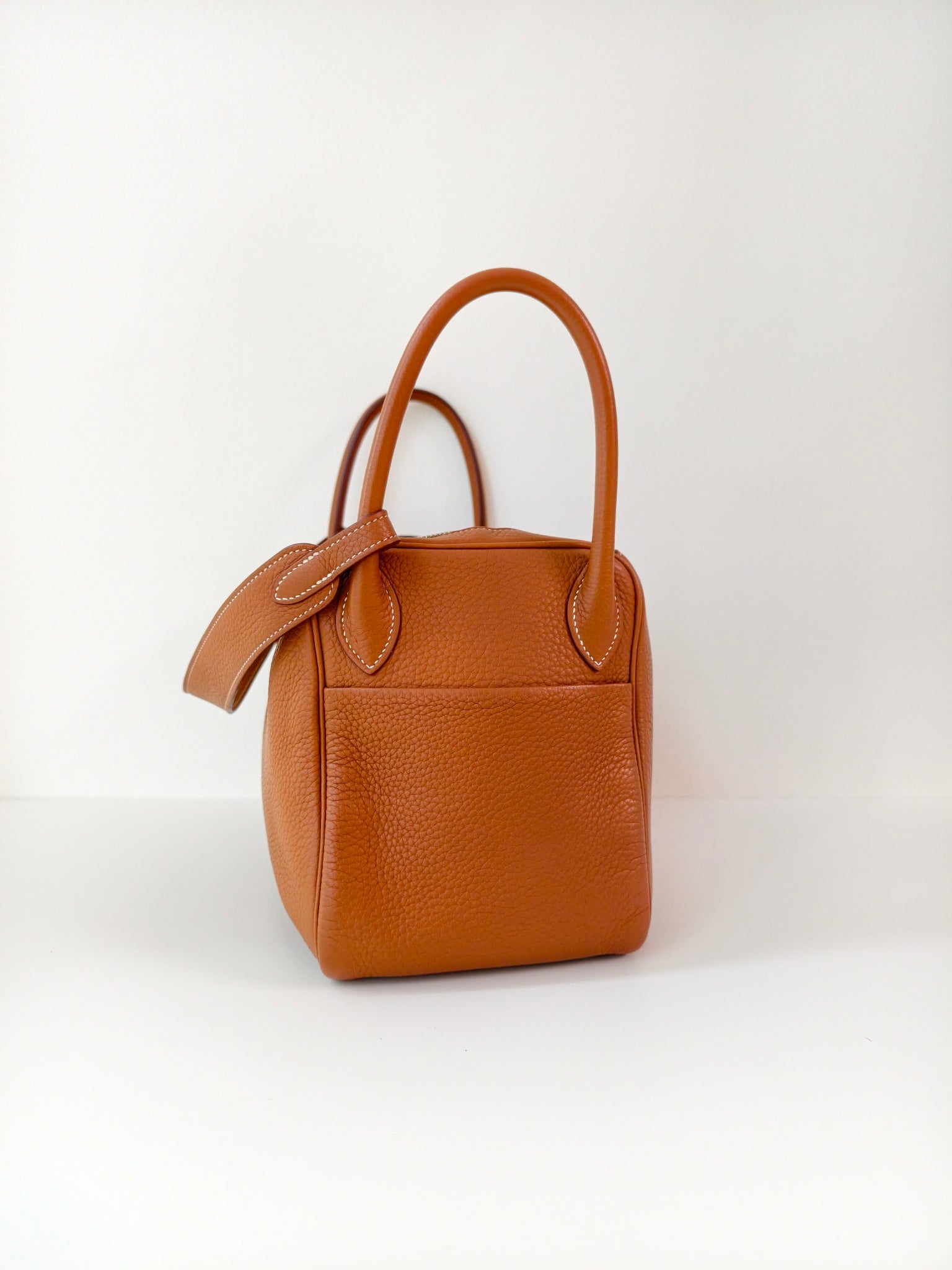 Hermes lindy30 金棕色银扣TC牛皮 T刻 2015 年