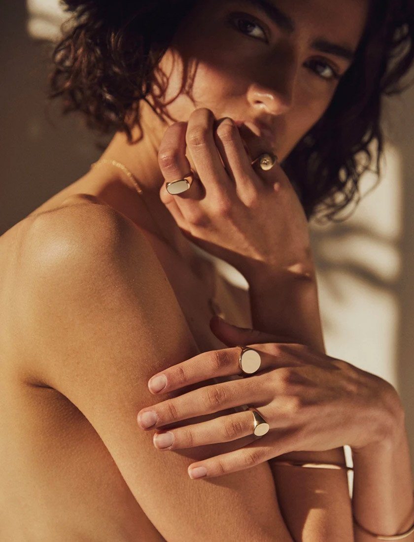 Chunky gold ring Etsy