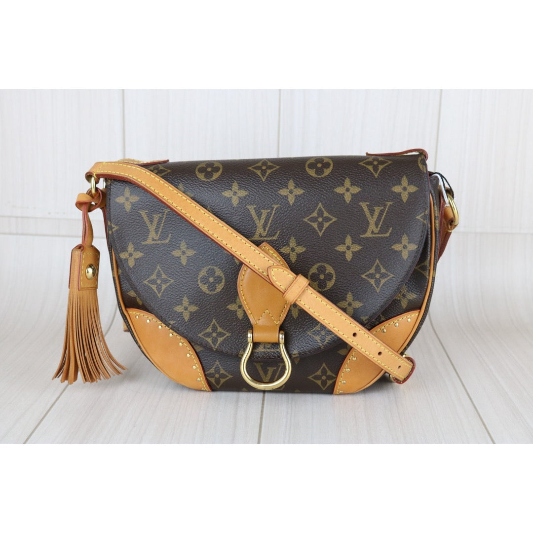 Good ( Rank AB)｜ LV Monogram Saint Cloud Rivet Tassel Shoulder Bag ｜X25081813