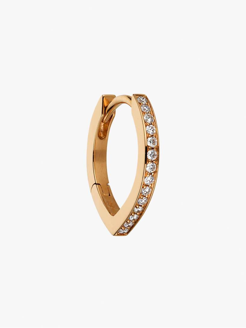 Crescent moon stud earrings